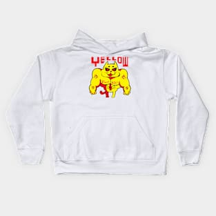 TABCxon #053 Metal Cat Yellow Kids Hoodie